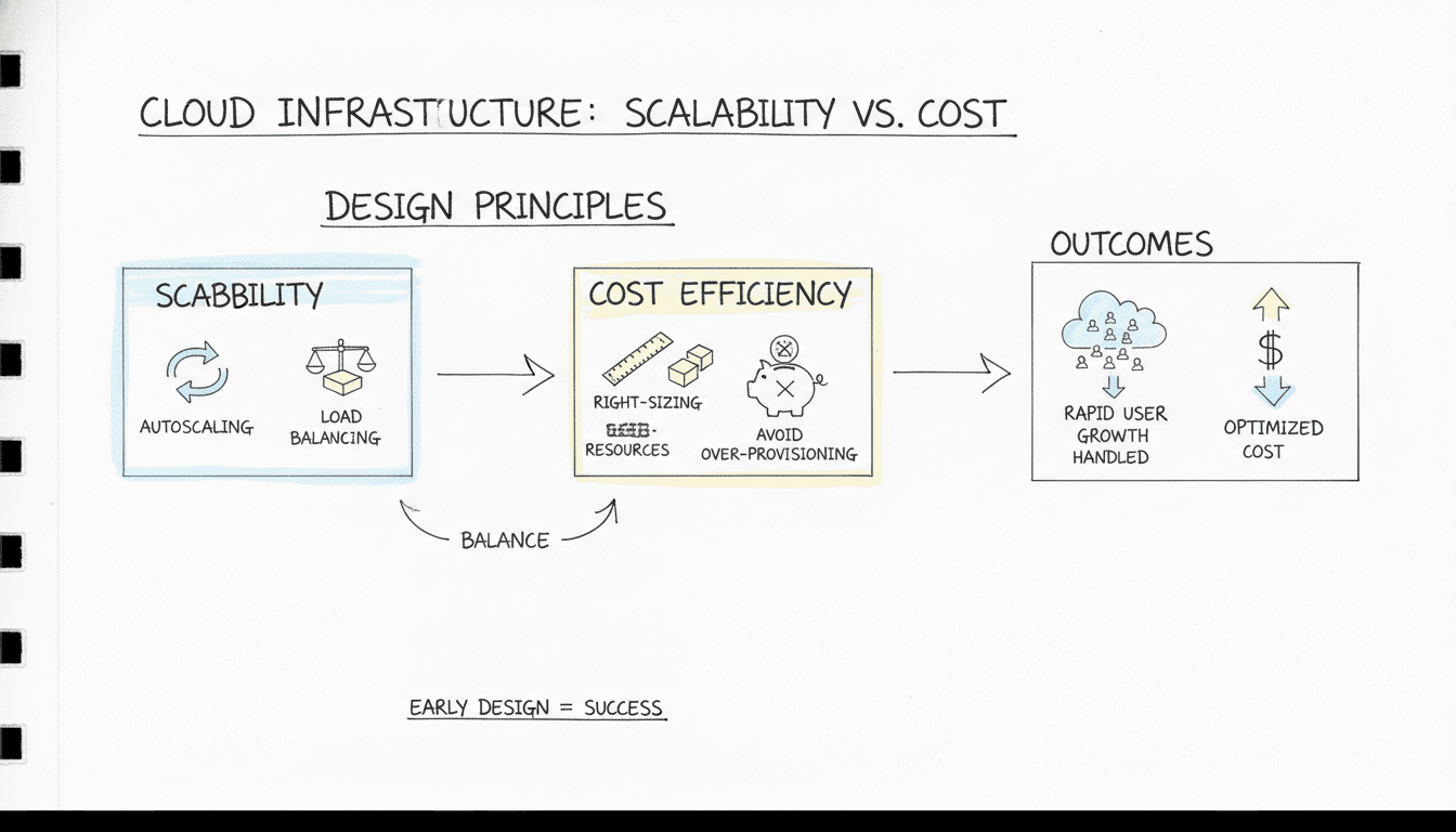 Building for Scale Early: Designing cloud infrastructure that handles rapid user growth without breaking the bank